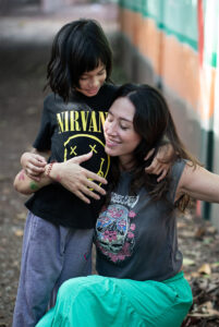 mother son portrait